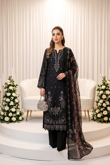 Lazer Kari By Anaya Noor Emb Viscose 3PC