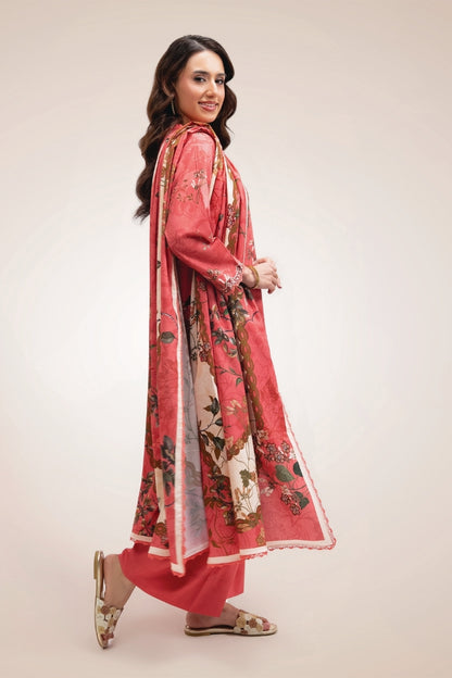 Raqs By Uneq Digital Printed Cotton Viscose 3PC