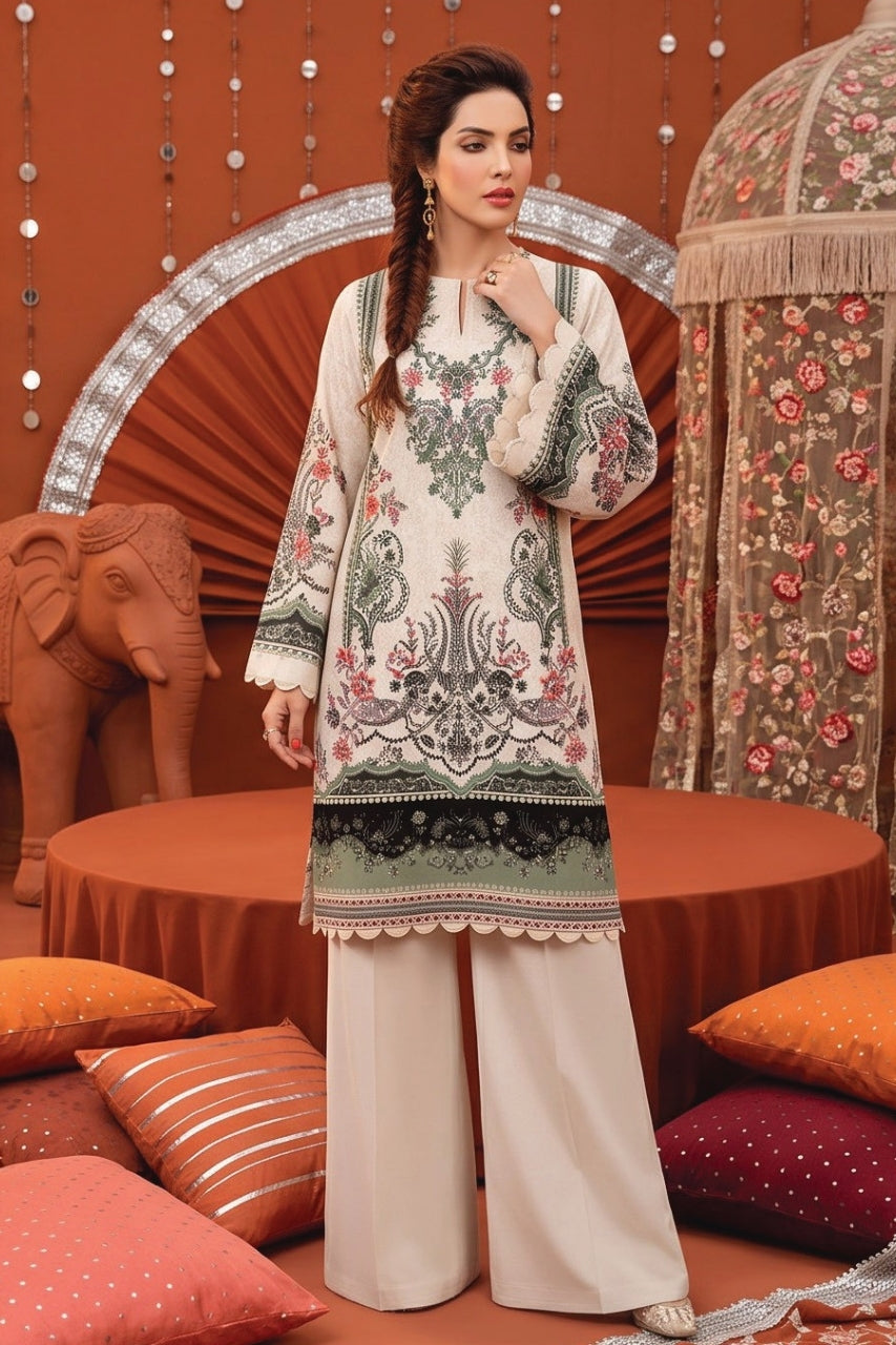 Zesh Printed Velvet Dora Viscose 3PC