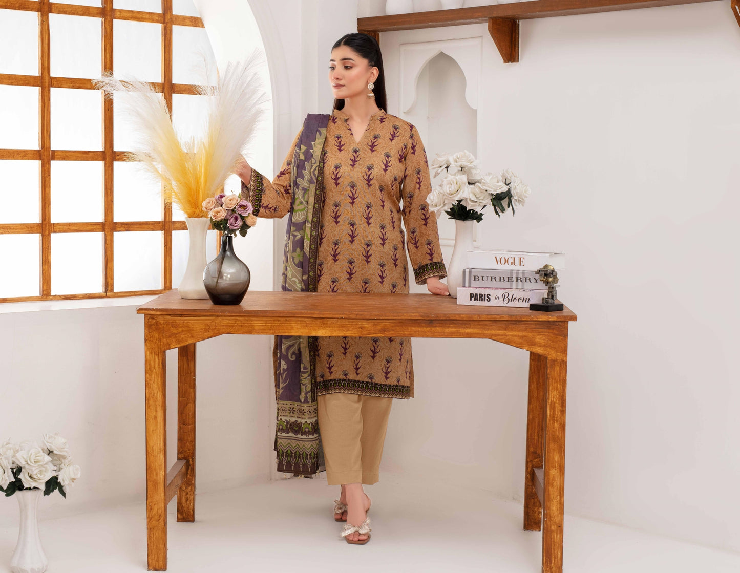 Mehar By Fiza Noor Printed Khaddar 3PC