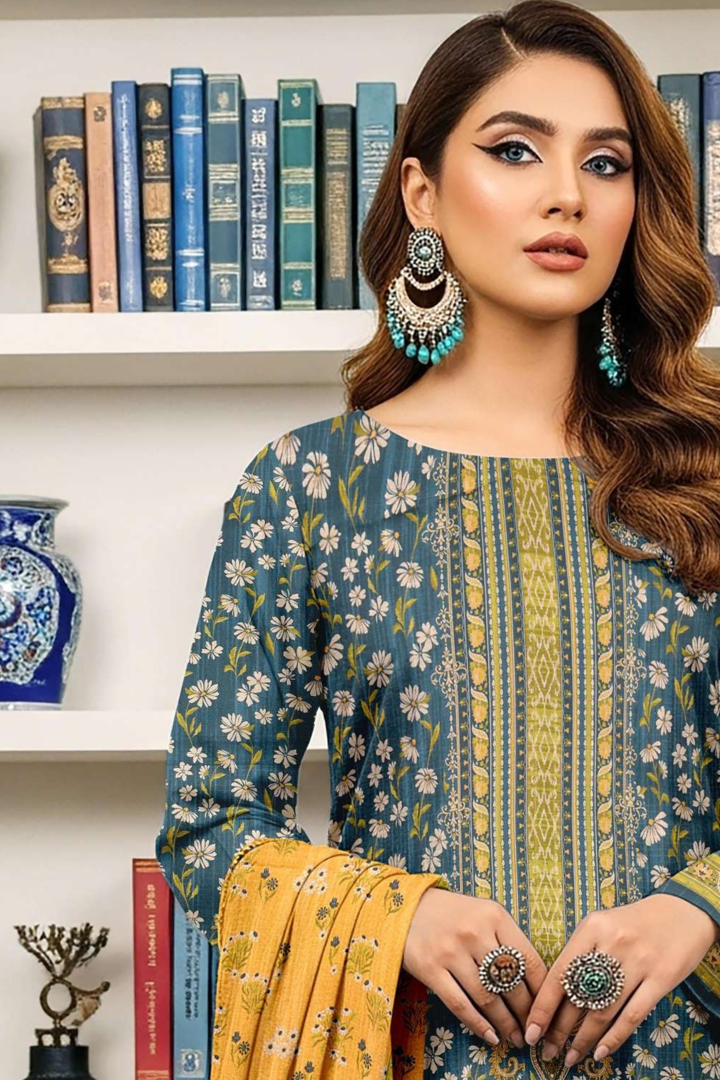 Zara Ali Printed Dobby 3PC