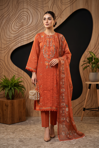 Kehkashan By Anaya Noor Fully Emb Viscose 3PC
