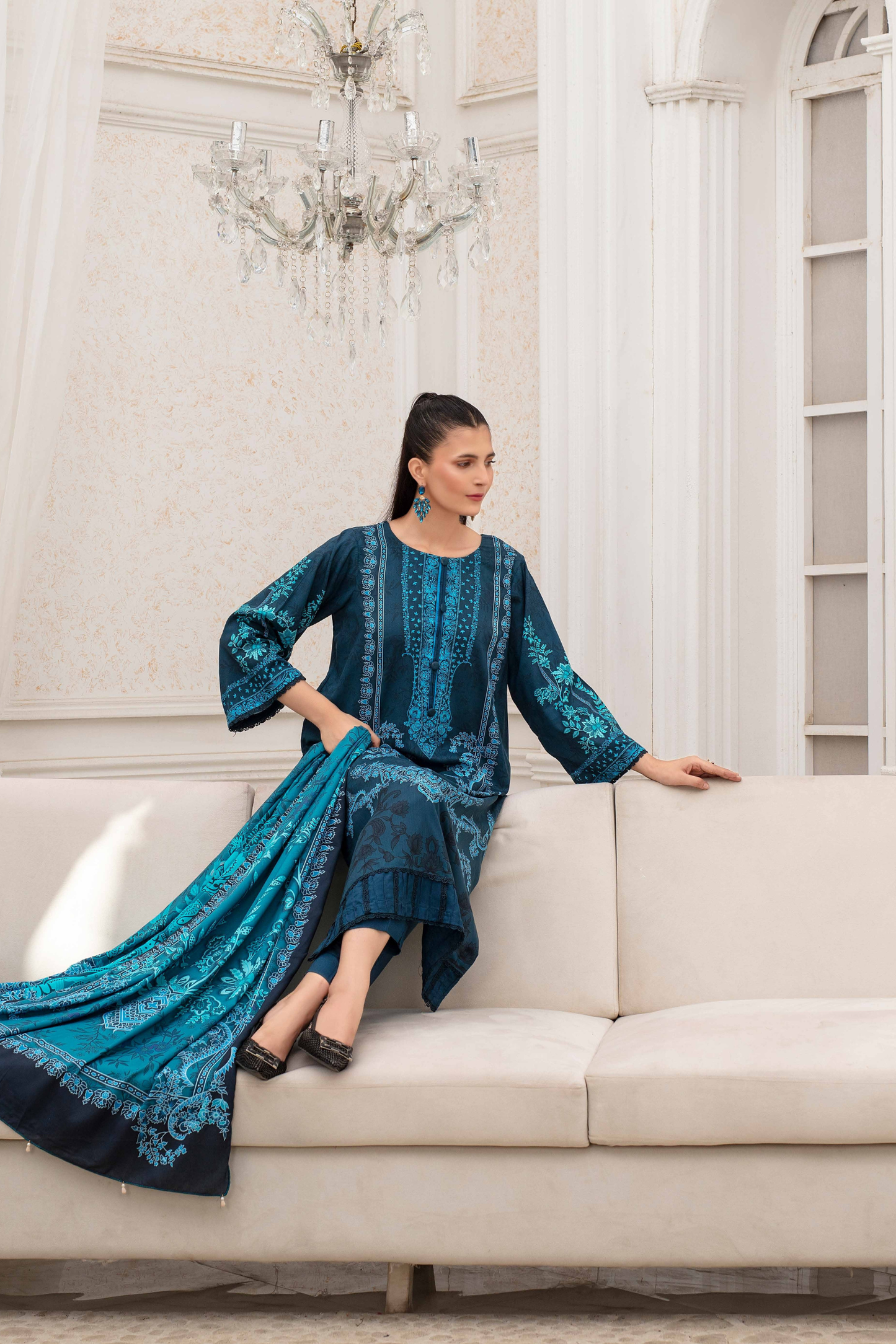 Fabiha By Feroza Digital Printed Linen 3PC