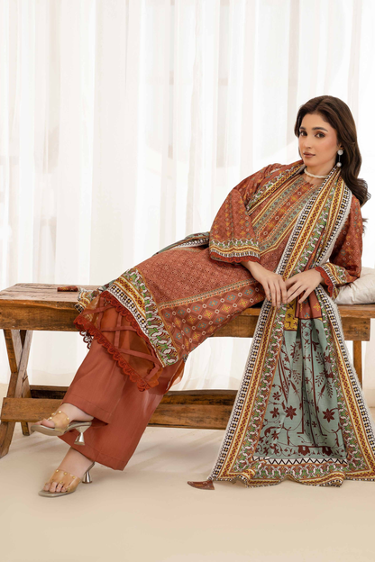 Esha Eshal by Bin Ilyas Premium Printed Viscose 3PC