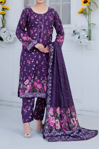 Mawra Essential Printed Khaddar 3PC