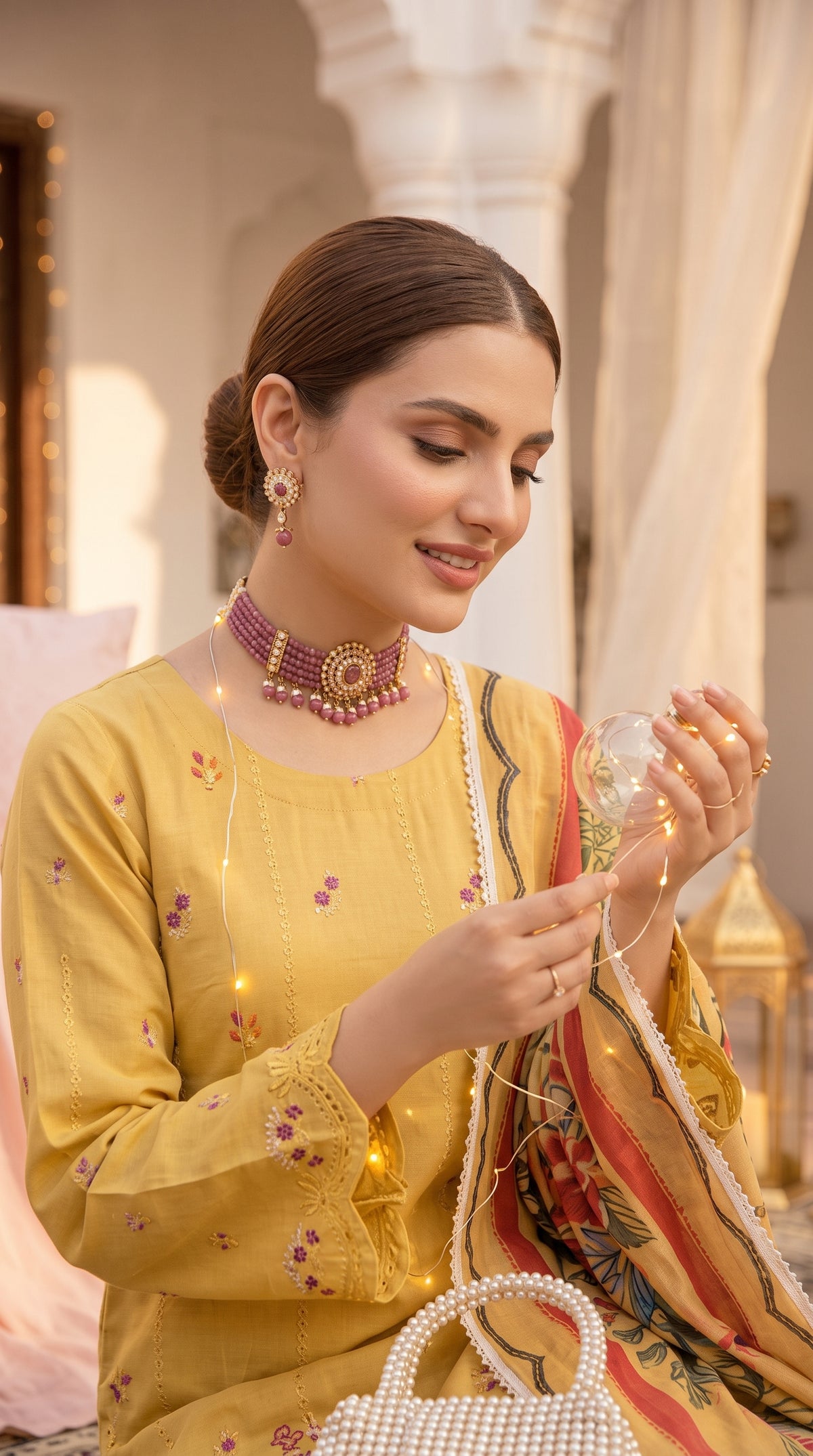 Hurab By Anaya Noor Heavy Emb Viscose 3PC