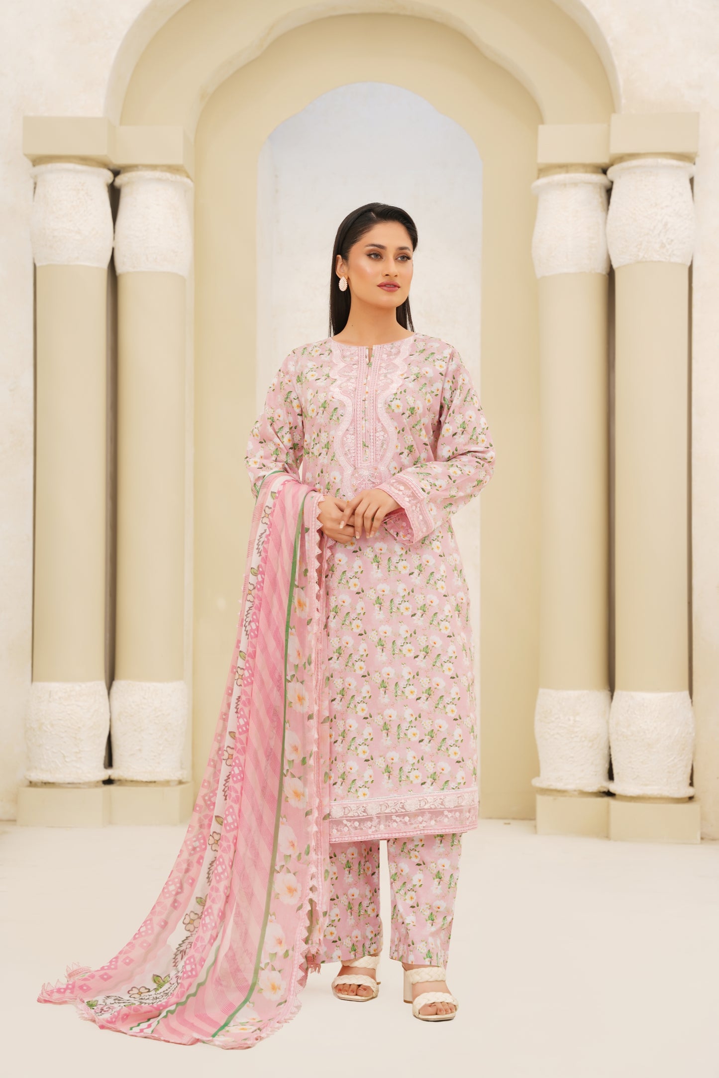 Jashn-e-Baharan By Anaya Noor Emb & Digital Printed Lawn 3PC