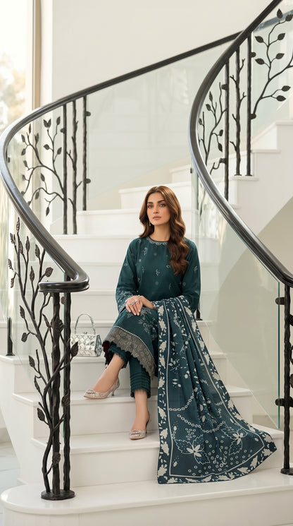 Areesha By Anaya Noor Heavy Emb Khaddar 3PC