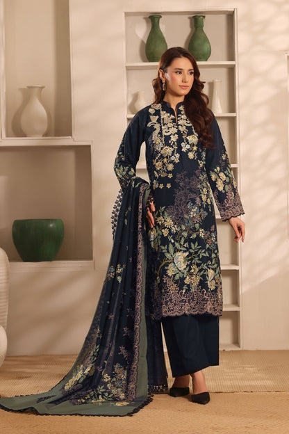 Winter Muse By Zarineh Digital Printed & Emb Khaddar 3PC