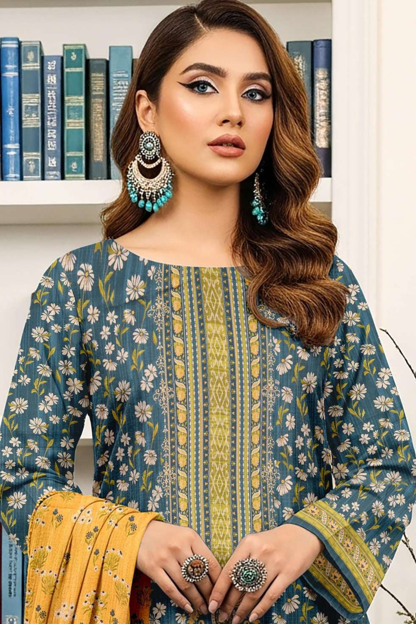 Zara Ali Printed Dobby 3PC