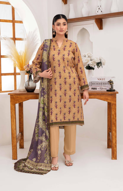 Mehar By Fiza Noor Printed Khaddar 3PC