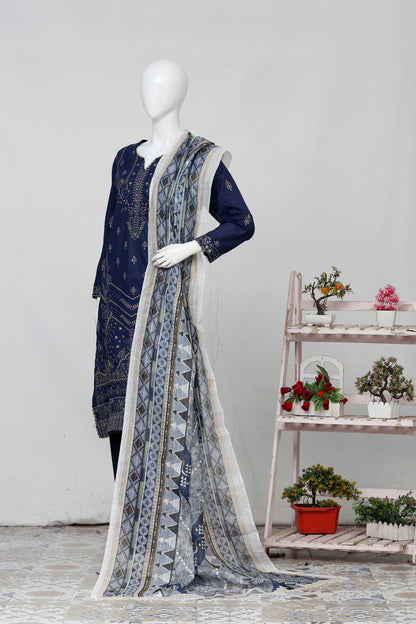 Zarqash By Anaya Noor Bana Dora Emb 3-PC