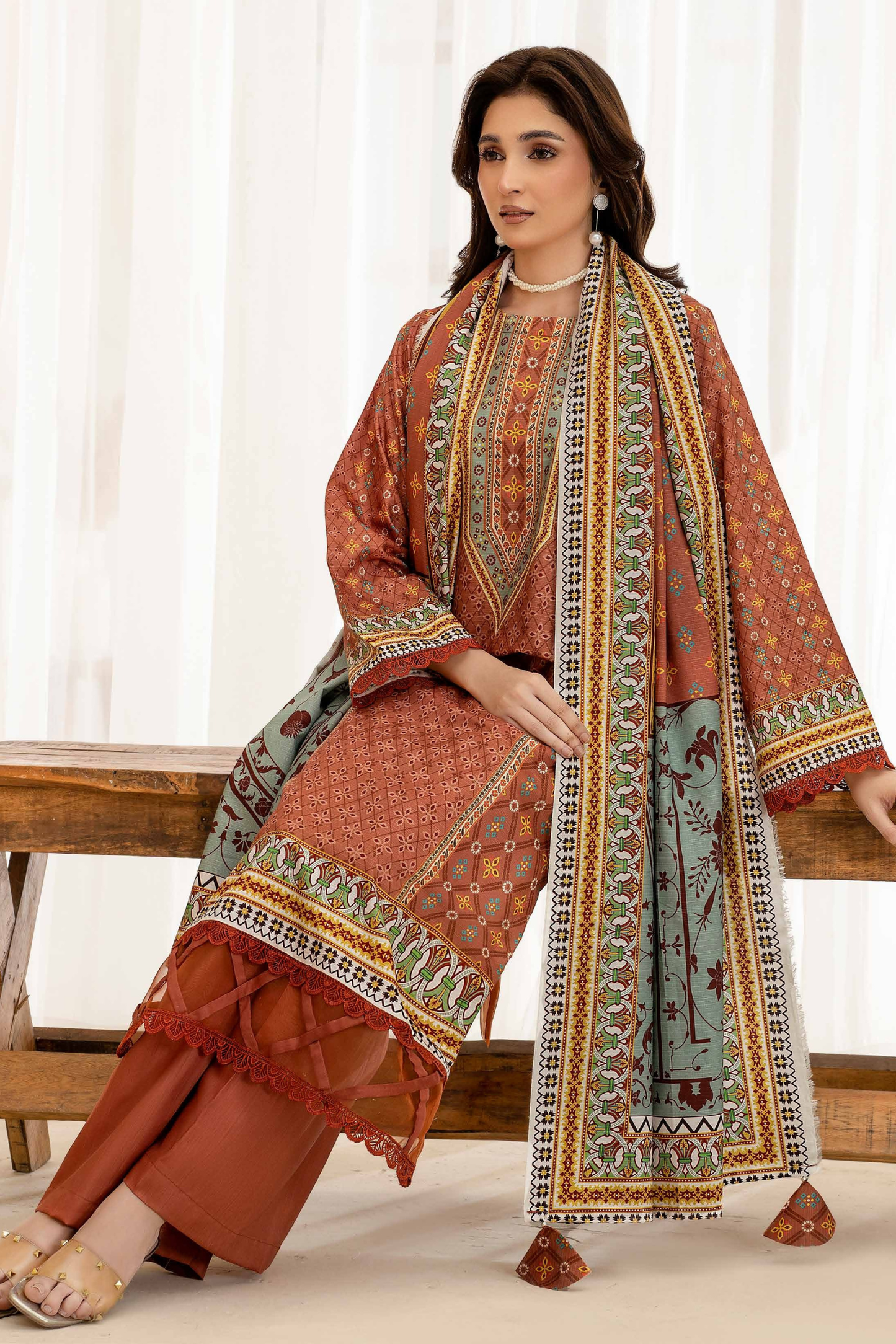Esha Eshal by Bin Ilyas Premium Printed Viscose 3PC