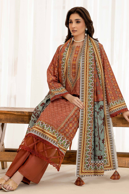 Esha Eshal by Bin Ilyas Premium Printed Viscose 3PC
