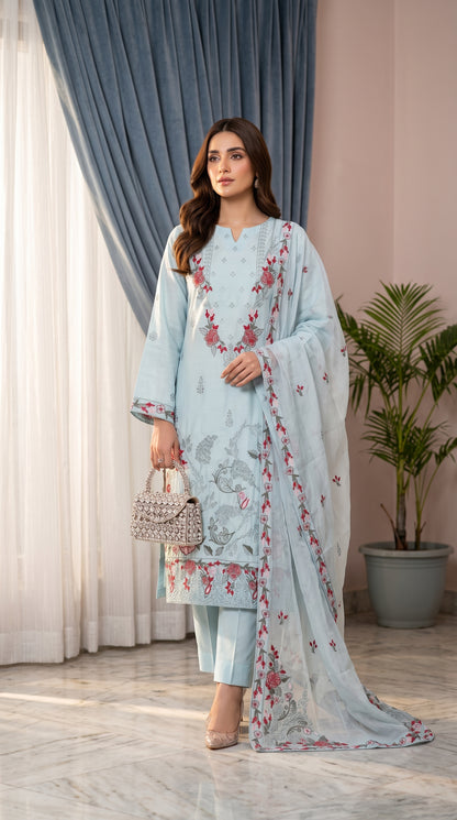 Halima By Anaya Noor Premium Emb Viscose 3PC