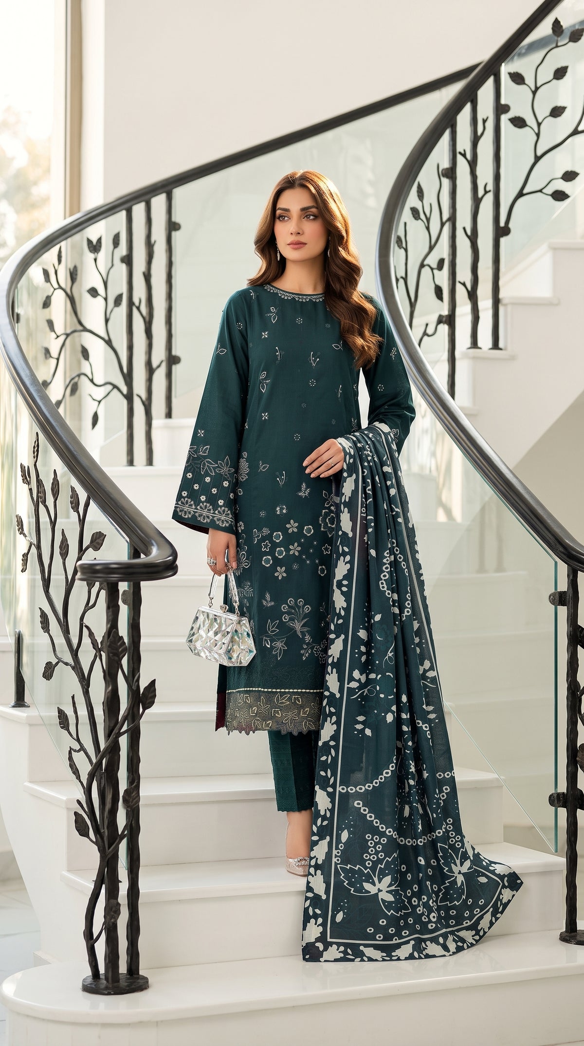 Areesha By Anaya Noor Heavy Emb Khaddar 3PC
