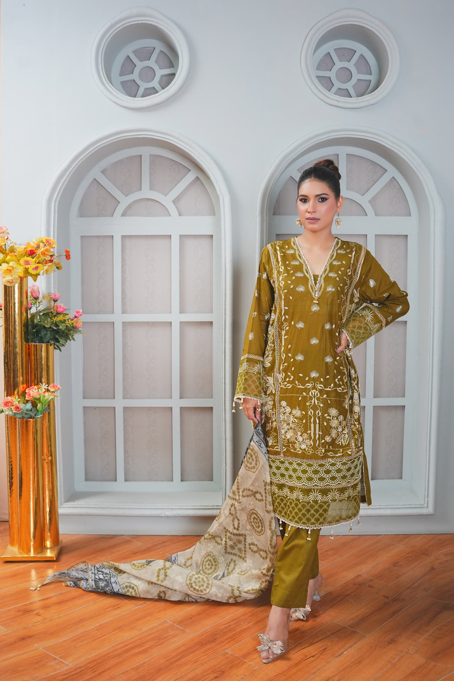 Silk & Stories Luxury Heavy Embroidered Lawn 3PC
