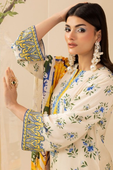 Paltar Printed Slub Linen 3PC