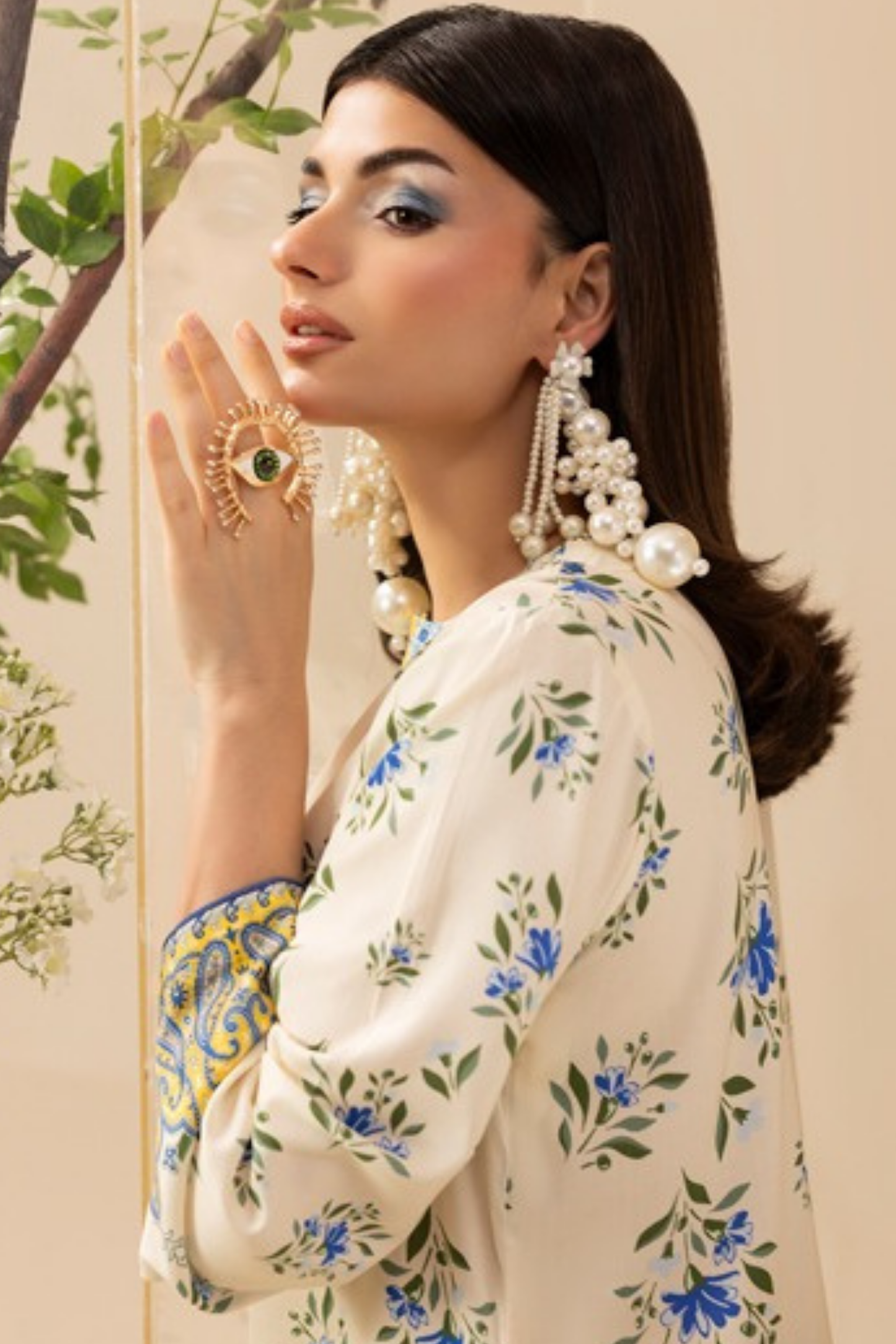Paltar Printed Slub Linen 3PC