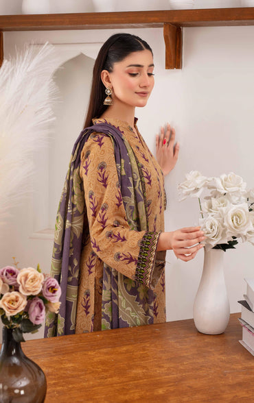 Mehar By Fiza Noor Printed Khaddar 3PC