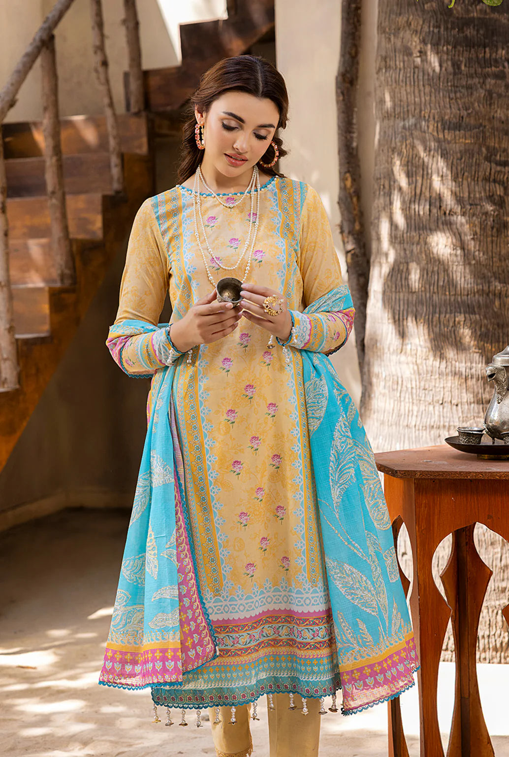 Naqsh Luxury Printed Lawn 3-PC