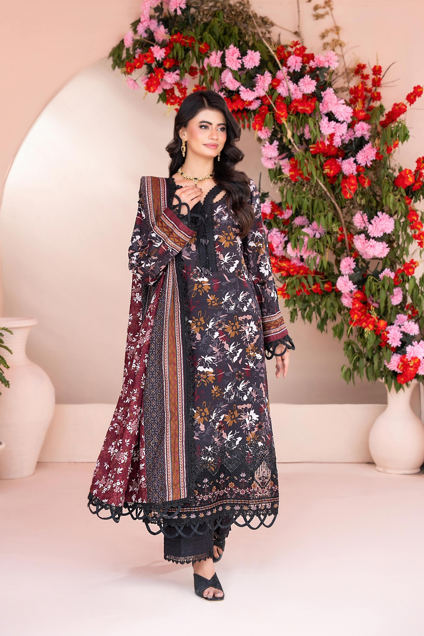 Zesh Airjet Full Embroidered Khaddar 3PC