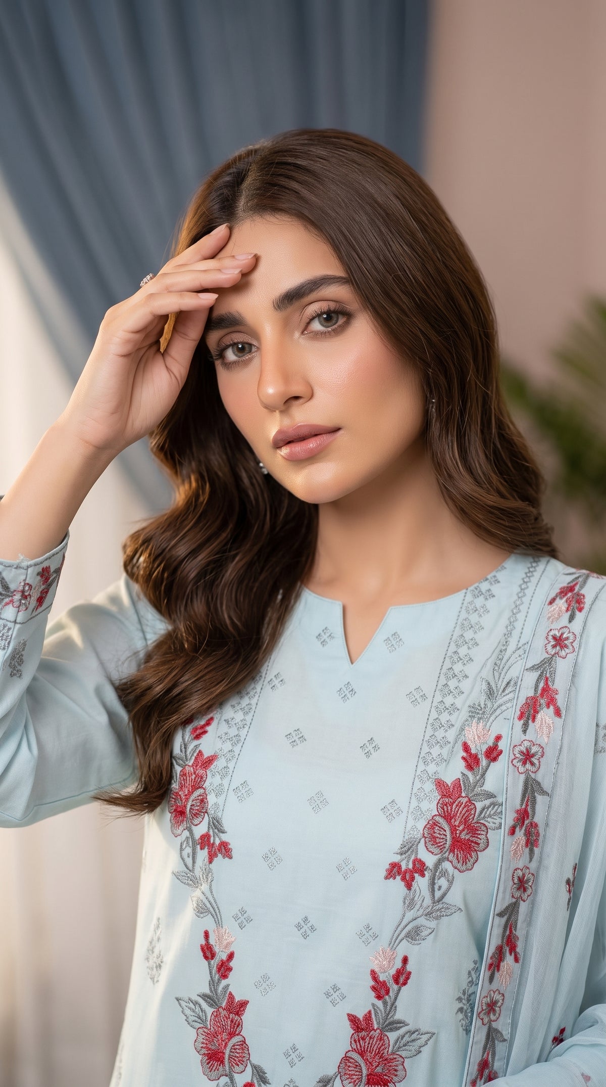 Halima By Anaya Noor Premium Emb Viscose 3PC