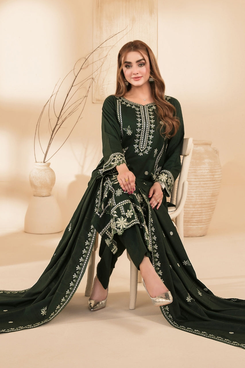 Monae By Tawakkal Luxury Embroidered Dhanak Volume 3PC