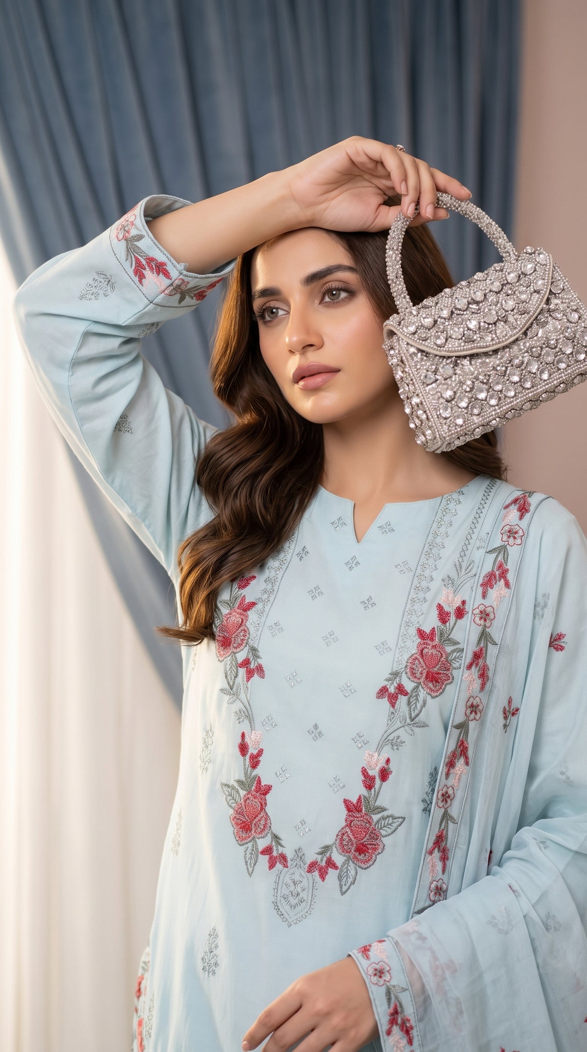 Halima By Anaya Noor Premium Emb Viscose 3PC