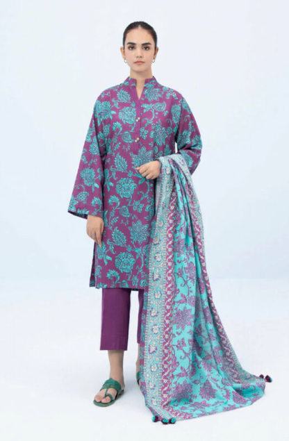 Sapphire Digital Printed Lawn 3PC