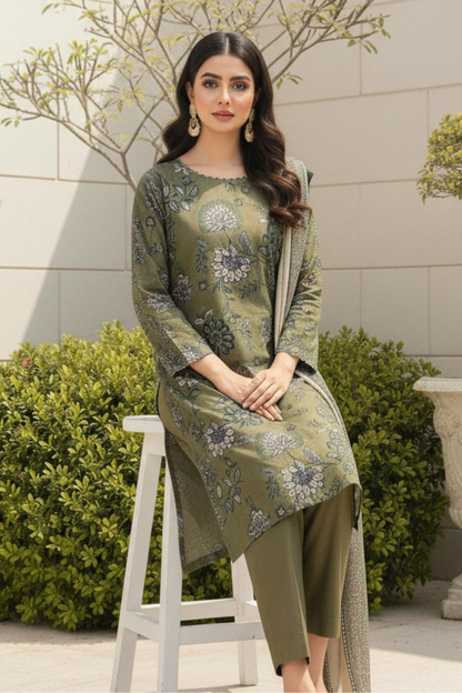 Motifz Premium Printed Khaddar 3PC