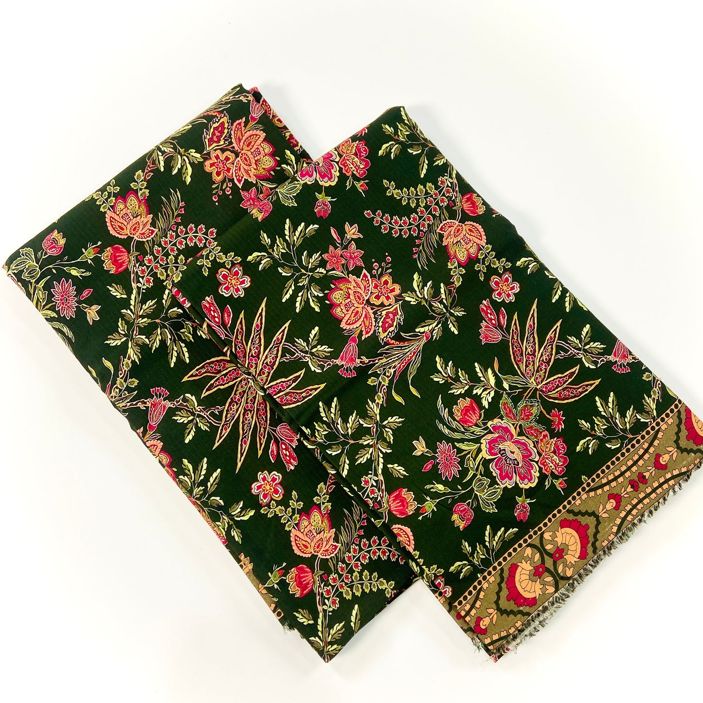 Anaya Noor Printed Bana Dora Slub Linen 2PC