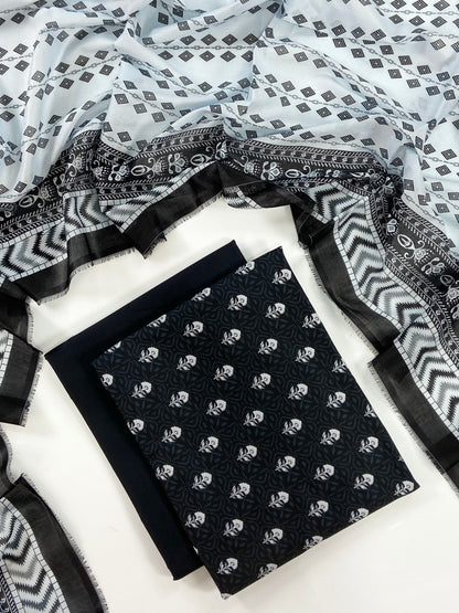 Regalia Black Series Digital Printed Lawn 3PC