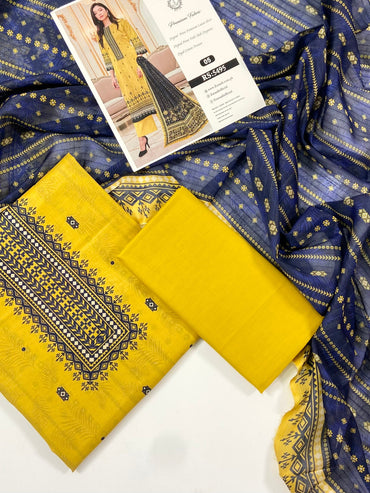 Flora By Zara Ali Printed Lawn 3PC