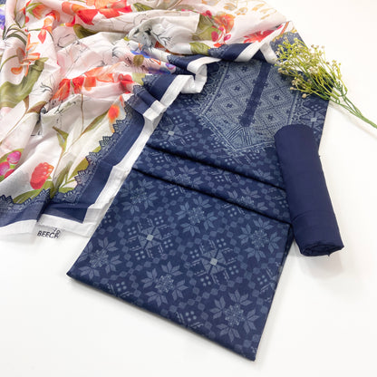 Beechtree Summer Digital Printed Lawn 3PC