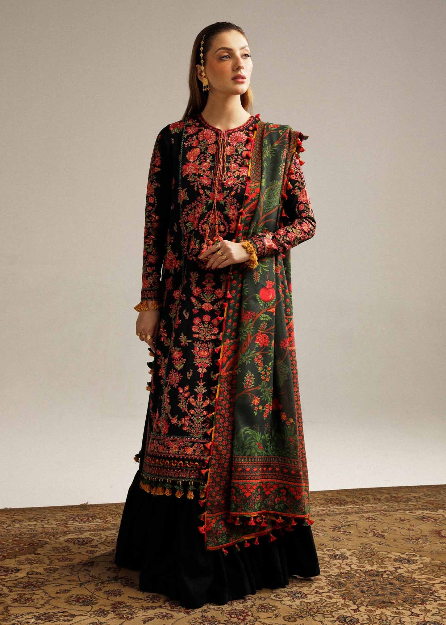 Zara Shahjahan Emb Lawn 3-PC