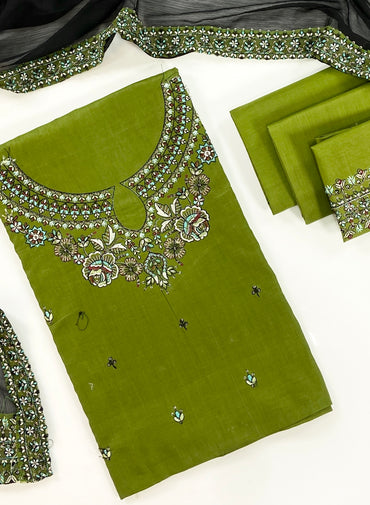 Laam Emb Lawn With Emb Chiffon Dupatta 3PC