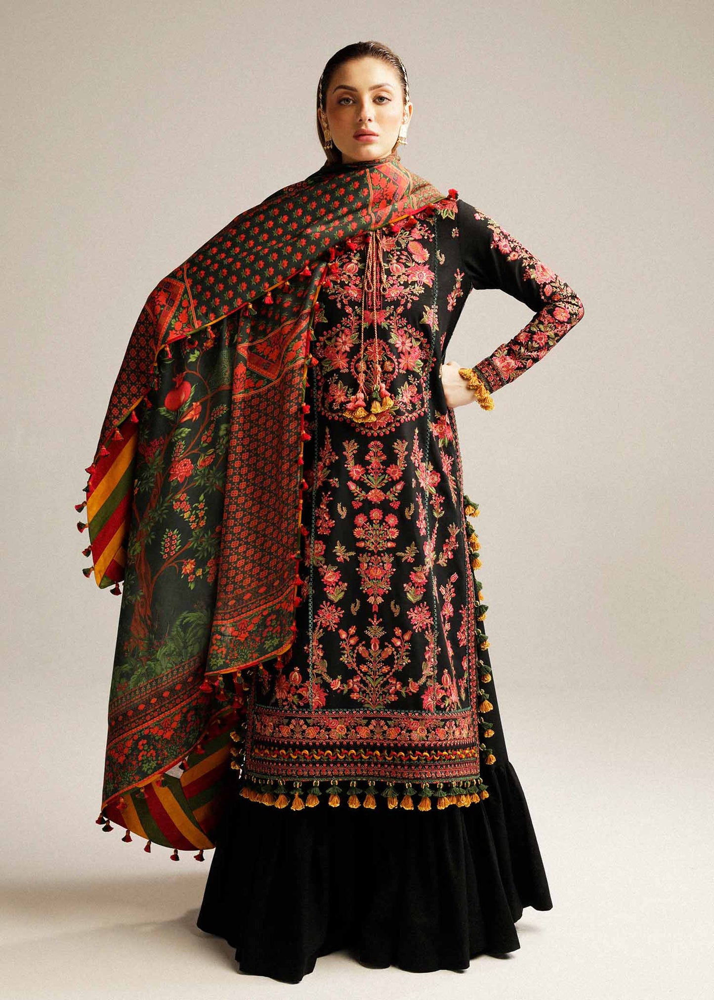 Zara Shahjahan Emb Lawn 3-PC