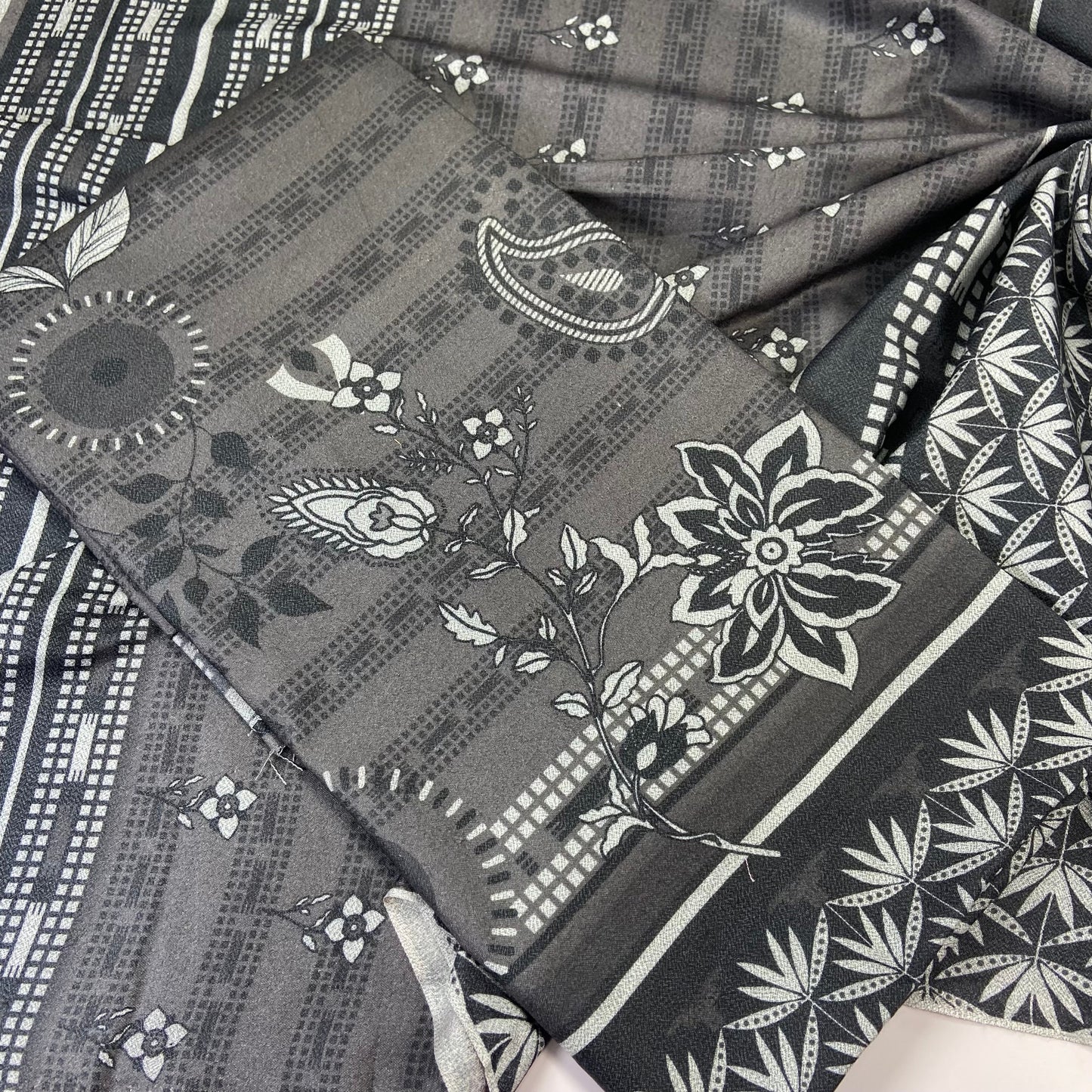 Digital Printed Wool Dhanak-Shirt