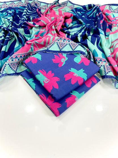 Elegance By Anaya Noor Printed Khaddar 3PC