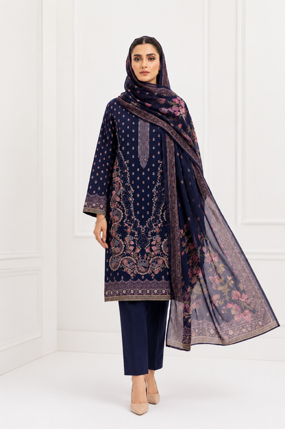 Anaya Digital Printed Linen 3PC
