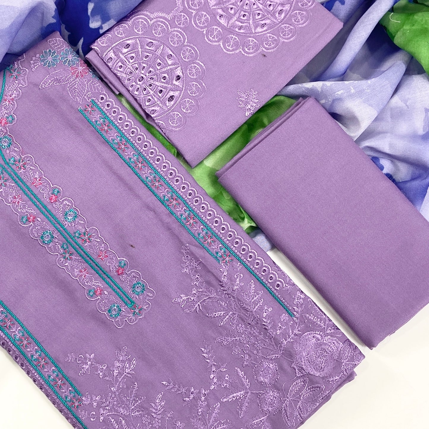 Mushq Luxury Emb Suit 3PC