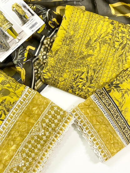 Fantak By Anaya Noor Heavy Emb Lawn 3PC
