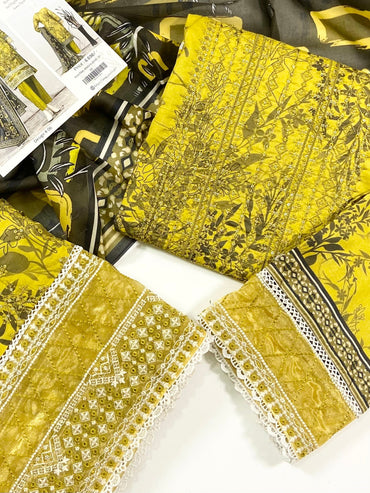 Fantak By Anaya Noor Heavy Emb Lawn 3PC