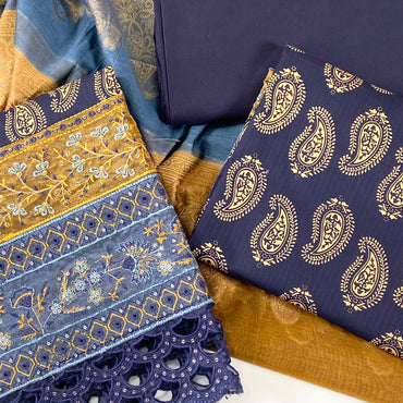 Satrangi By Anaya Noor Emb Lawn 3-PC