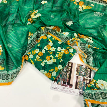 Almeerah Vol-3 Digital Printed Stripe Dora 3PC