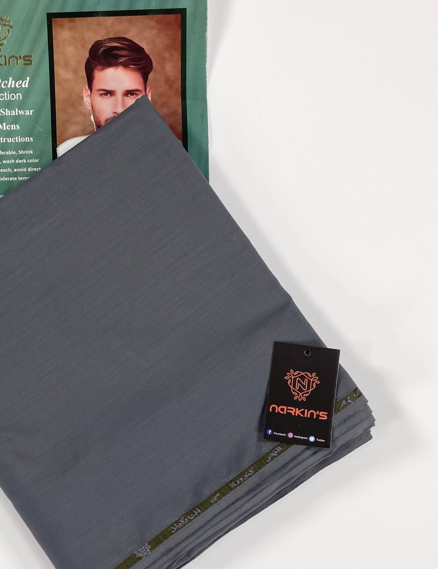 Narkins Men’s Summer Wash&Wear Suit – Unstitched