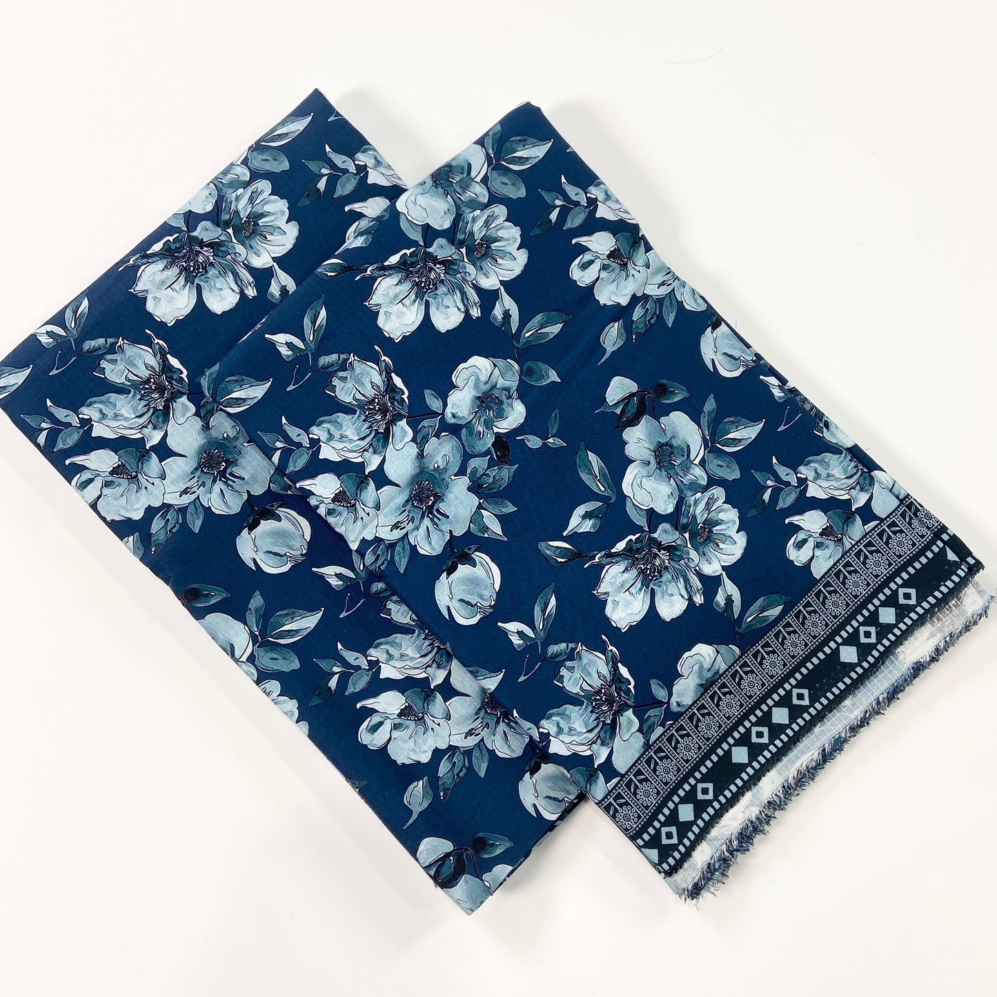 Anaya Noor Printed Bana Dora Slub Linen 2PC
