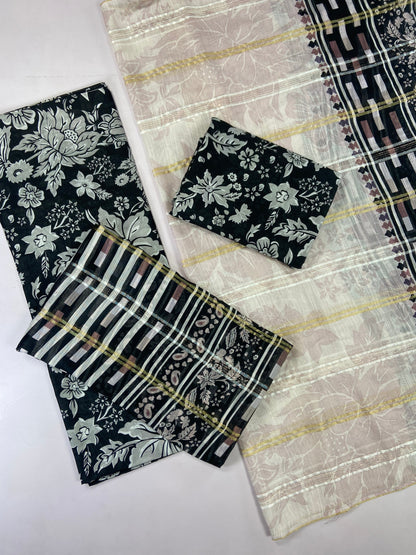 Baroque All Over Printed Lawn 3-PC