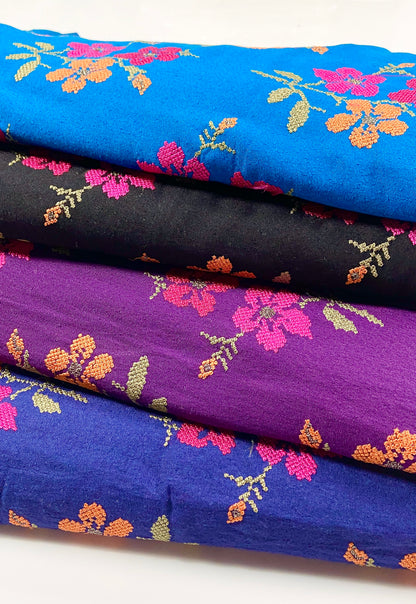 Pack of 4 – Bareeze Style Embroidered Karandi Fabric 2-PC